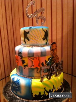Birthday Cakes Delivered on Cake    Chris Brown   S Custom 22nd Birthday Cake By Divine Delicacies